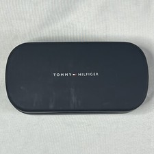 Tommy Hilfiger Eyeglass Sunglass Hard Shell Clam Shell Case Navy Blue Classic