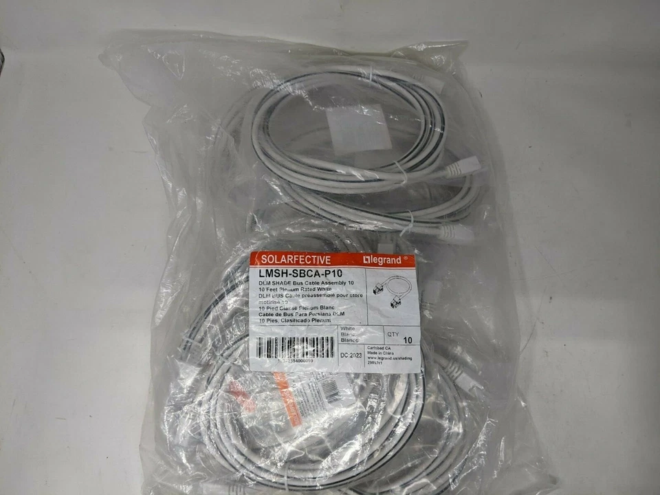Conjunto de cable bus de sombra Legrand Wattstopper DLM, 10' LMSH-SBCA-P10 - Paquete de 10 Foto 4 de 4