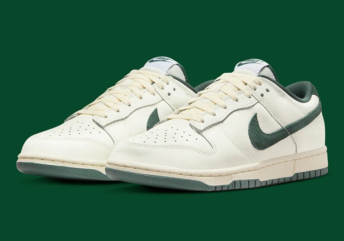 NEW Nike Dunk Low Men's Sz 13 Sail/Deep Jungle-Coconut Milk NEW Nike Dunk Low Men's Sz 13 Sail/Deep Jungle-Coconut Milk