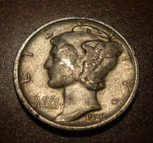 1926-D Mercury Silver Dime XF