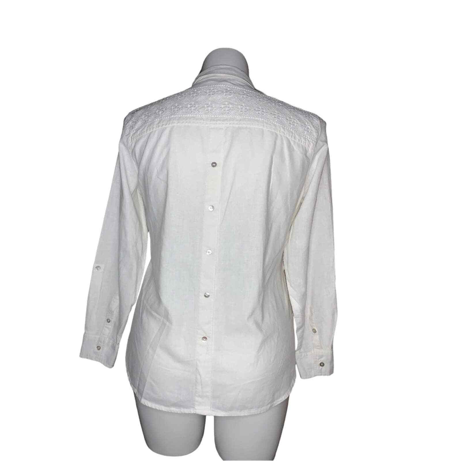 Multiples Button-Down Shirt, Size L - image 10