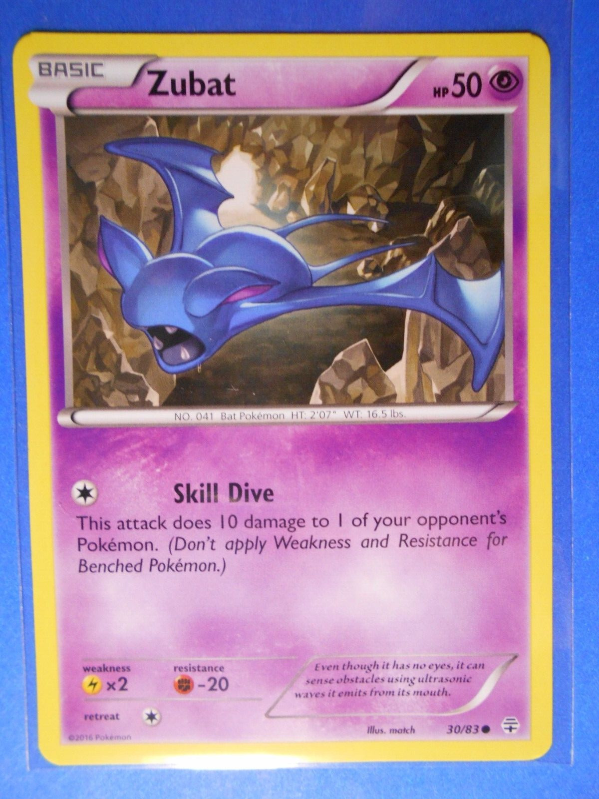 Zubat 30/83 Pokemon card XY Generations common NM