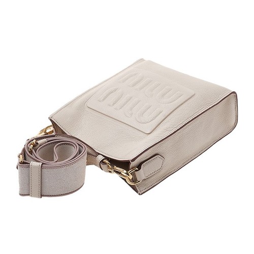 Miu Miu Madras Leder Schultertasche für Damen 5BC144 2AJB F0242 (OOO) 76416086 - Picture 4 of 12