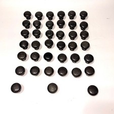 39pc Vintage Oil Rubbed Bronze Mushroom Cabinet Knobs Round Drawer Pulls Lot