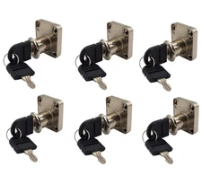6 Sets Keyed Alike Desk Drawer Locks - Furniture for Cabinet Wardrobe Cupboard