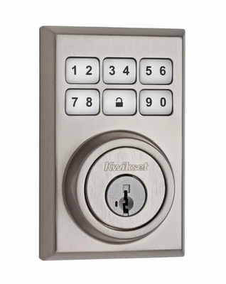 Kwikset Z-Wave 910 SmartCode Satin Nickel Deadbolt Lock 910 CNT ZW 15 SMT
