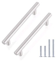 Gobrico Cabinet Handles 7.5" Hole Centers,Brushed Nickel, 30 Count