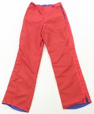 Rare VTG COLUMBIA Sportswear Company Side Leg Zipper Ski Snow Pants 80s Red SZ S