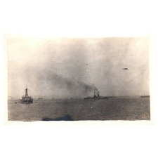 2 Steam Tanker Ships Asea c1910 - Original Postcard RPPC P3-6