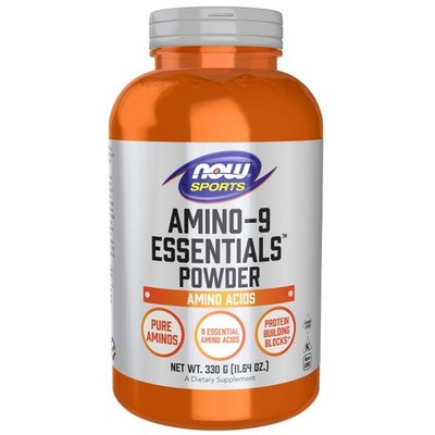 Amino-9 Essentials 330 g Pulver Gemeinsame Unterstützung Now Foods