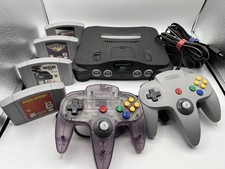 Nintendo 64 N64 Console Bundle Lot Of 4 Games 2 Controllers - Tested