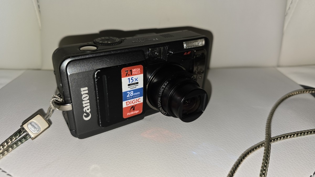 Canon PowerShot S70 7.1MP Digital Camera - Black for sale online