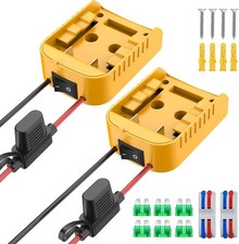 2 Packs Power Wheel Adapter Compatible with Dewalt 20V Battery Converter Kit
