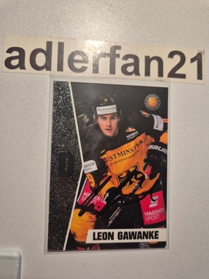 DEL 20-21 2020-2021 SIGNIERT DEB Sonderkarte Leon Gawanke EHC Eisbären Berlin