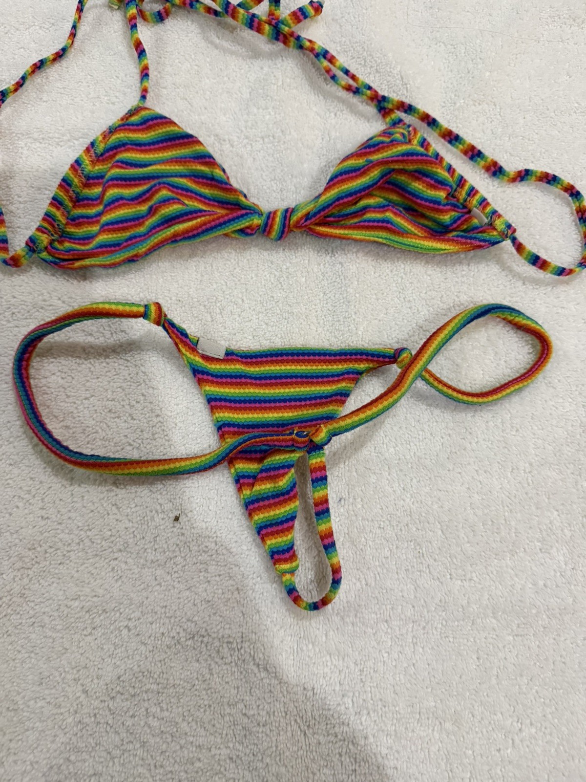 Wicked Weasel Rainbow Medium Bikini String Back C… - image 6