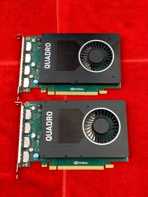 2 LOT NVIDIA QUADRO M2000 4GB GDDR5 GRAPHICS CARD 4xDP OEM DELL P/N:0W2TP6