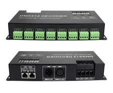 DMX512 Decoder 24 channel with Digital Display DC5V-24V RGB LED strip controller