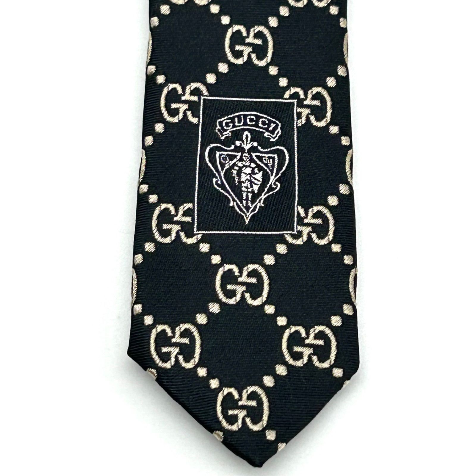 Gucci GG Pattern Interlocking Necktie Black Luxur… - image 9
