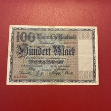 Germany Bavaria -100 Mark-1922