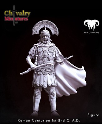 Roman Centurion Discipline Pose Figure, Resin 3D Printed by Minormous