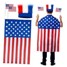 RAINFLOW Headband Wig 4th of July Accessories - USA Accessories Fourth of July