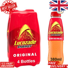 Lucozade Energy Original 380ml (Pack of 4)