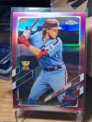2021 Topps Chrome - Alec Bohm #119 Pink Refractor (RC)