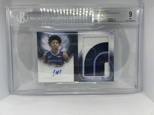 2019-20 Origins Ja Morant RC Rookie Auto /10 Grizzlies BGS 9/10 MINT BOOKLET