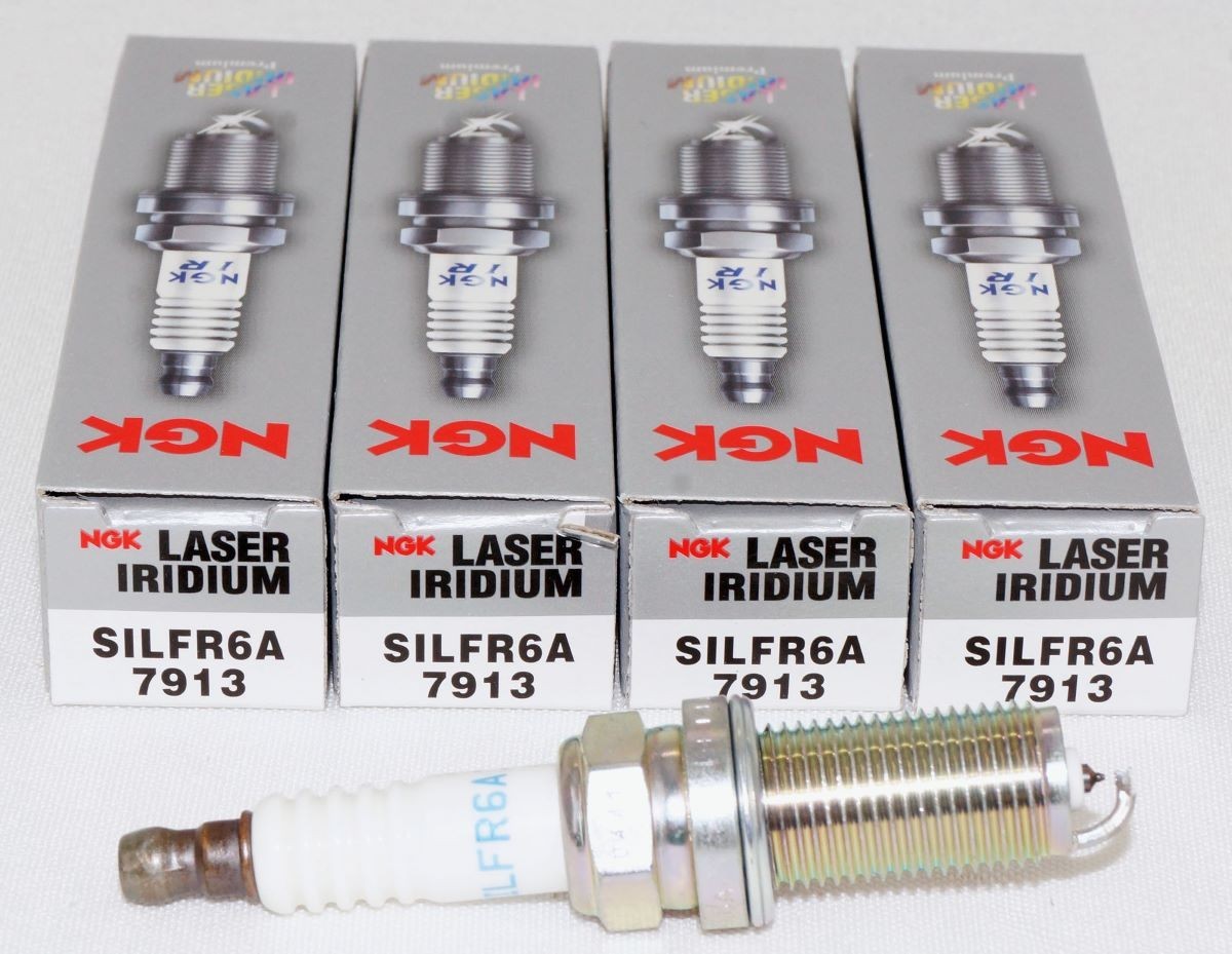 4 Pack Genuine NGK 7913 Iridium Spark Plugs SILFR6A for Select Subaru Vehicles