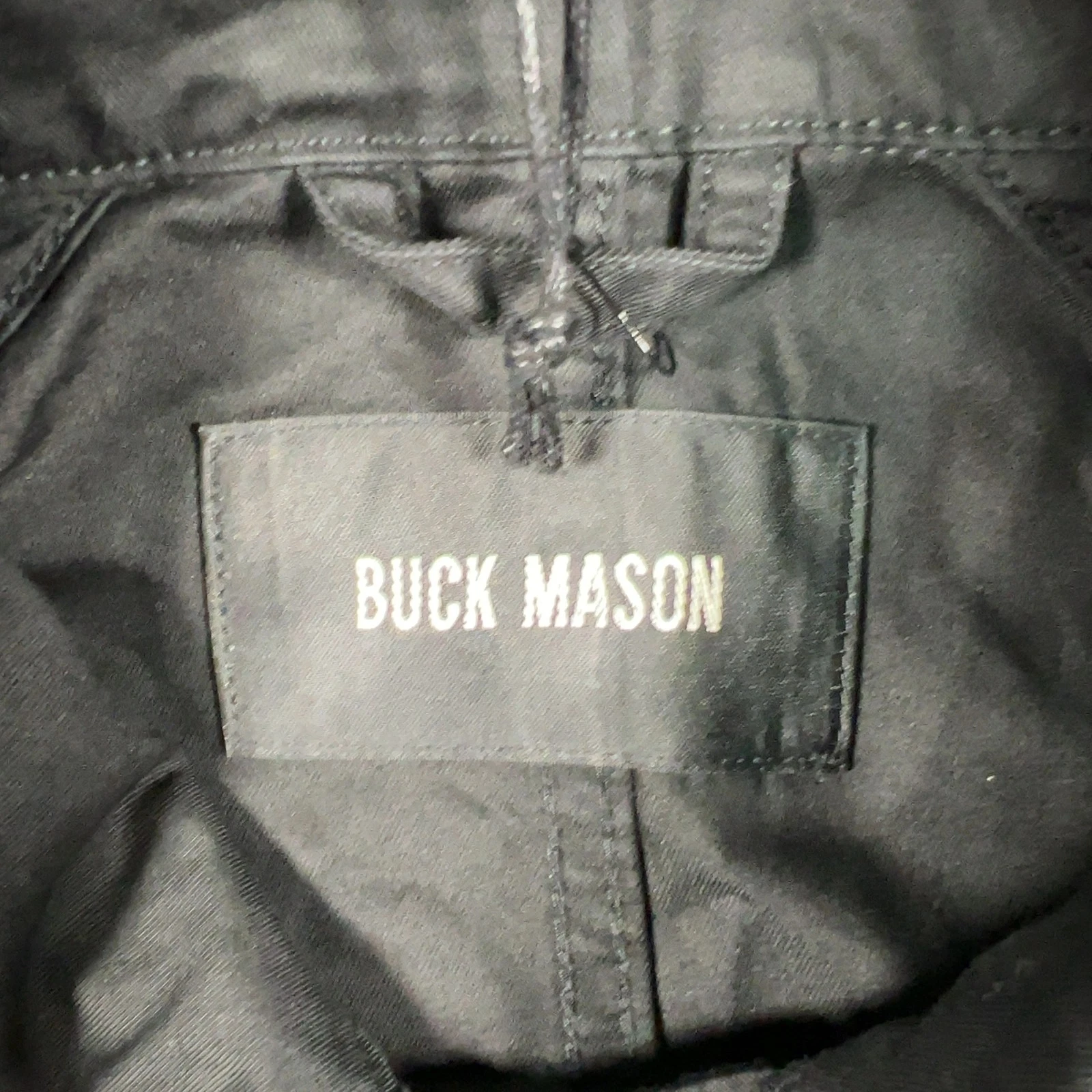 Buck Mason Black Storm Stopper Mackintosh Trench Mens Sz XS NWI Msrp378 [GB1] image 3