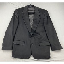 Burberrys Blazer Mens 42 Black Good 100 Cashmere Vintage Sport Coat USA Made