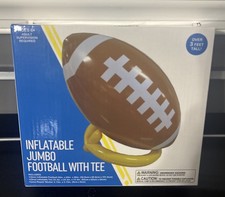 Inflatable Jumbo Football with Tee, Brand New-Sealed Package Superbowl Decor