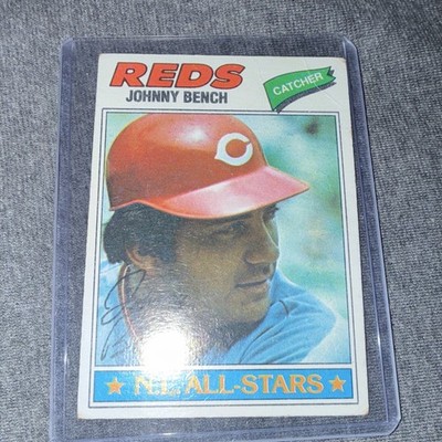 1977 Topps Johnny Bench Cincinnati Reds N.L. All-Stars Autograph #70