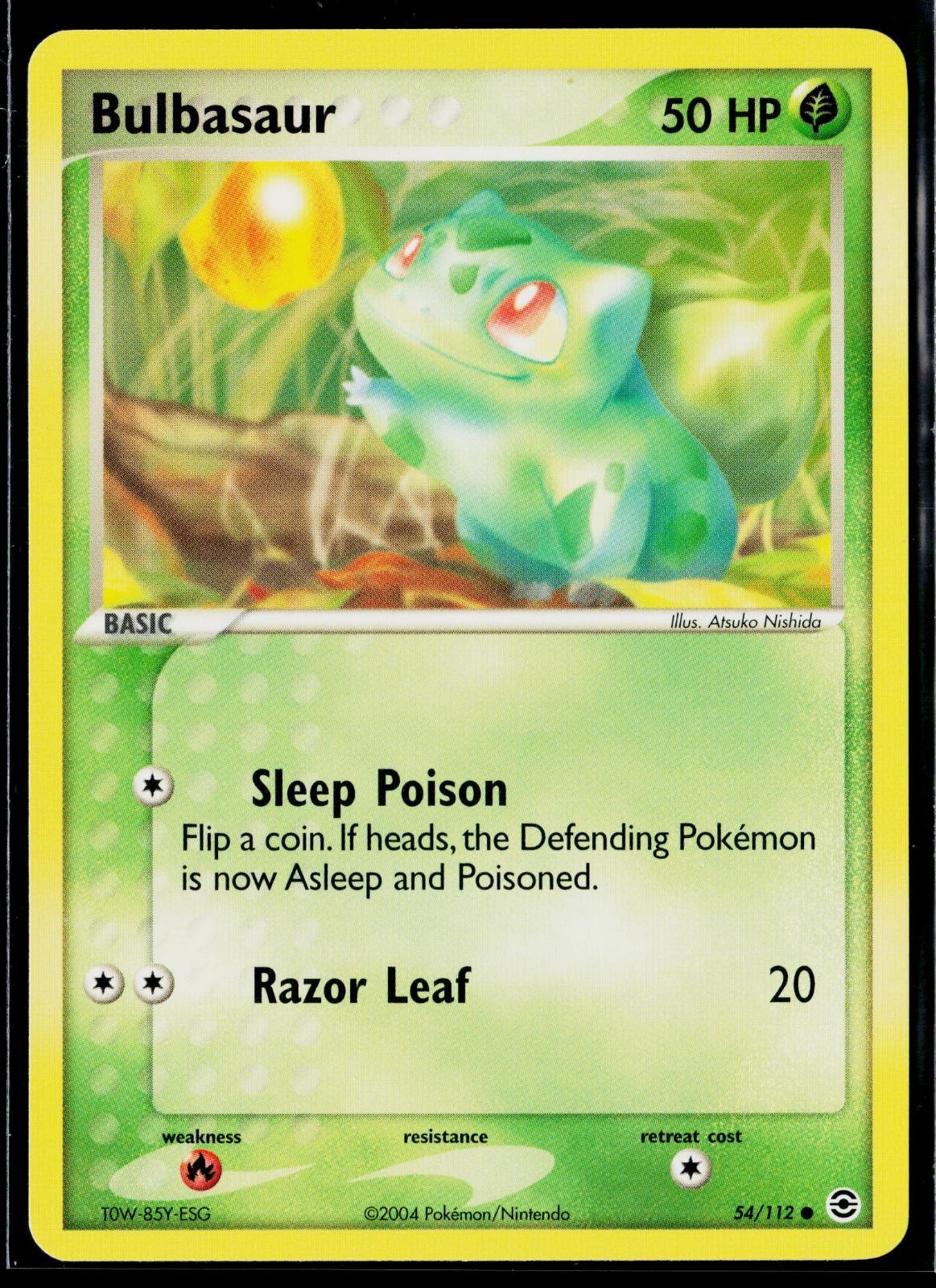 Bulbasaur 54/112 Common FireRed & LeafGreen Pokemon VLP