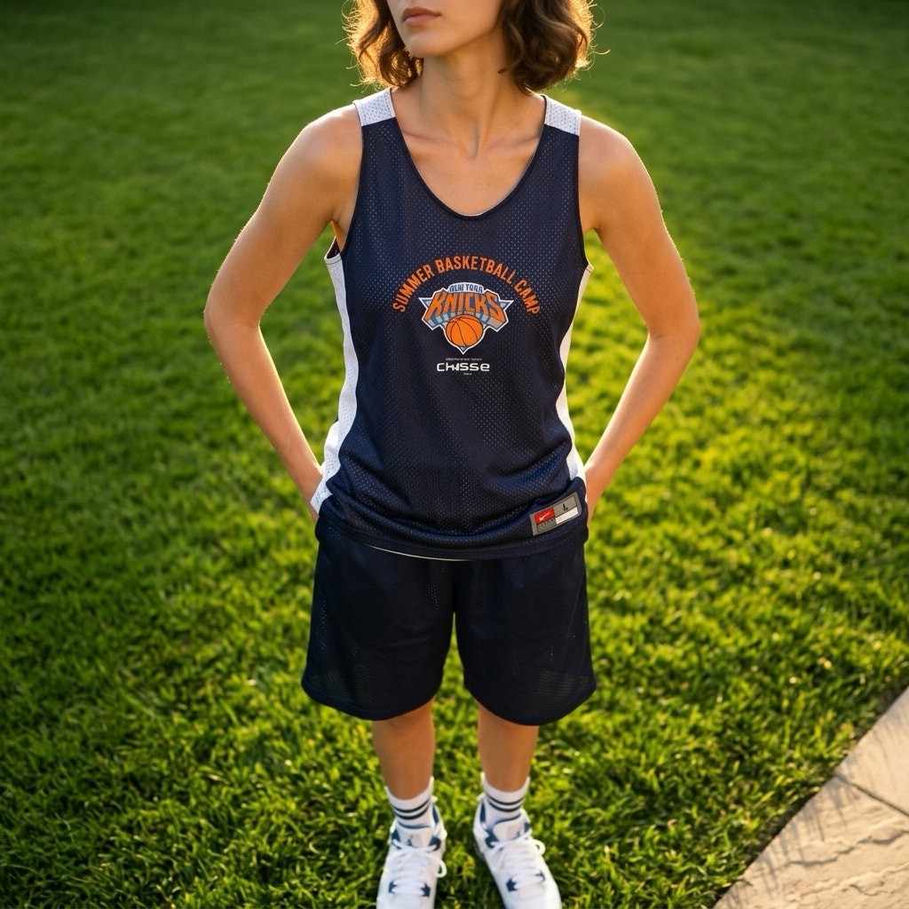ニューヨーク・ニックス ユニフォーム　ladys NIKE NEW YORK KNICKS SUMMER BASKETBALL CAMP REVERSIBLE Womens