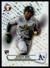 2023 TOPPS PRISTINE REFRACTOR ESTEURY RUIZ RC OAKLAND ATHLETICS #73