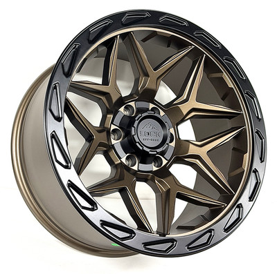 4 NEW 20 x10'' Matte Bronze Black Lock Off Road Matrix Wheels RAM 1500 6x5.5 -18