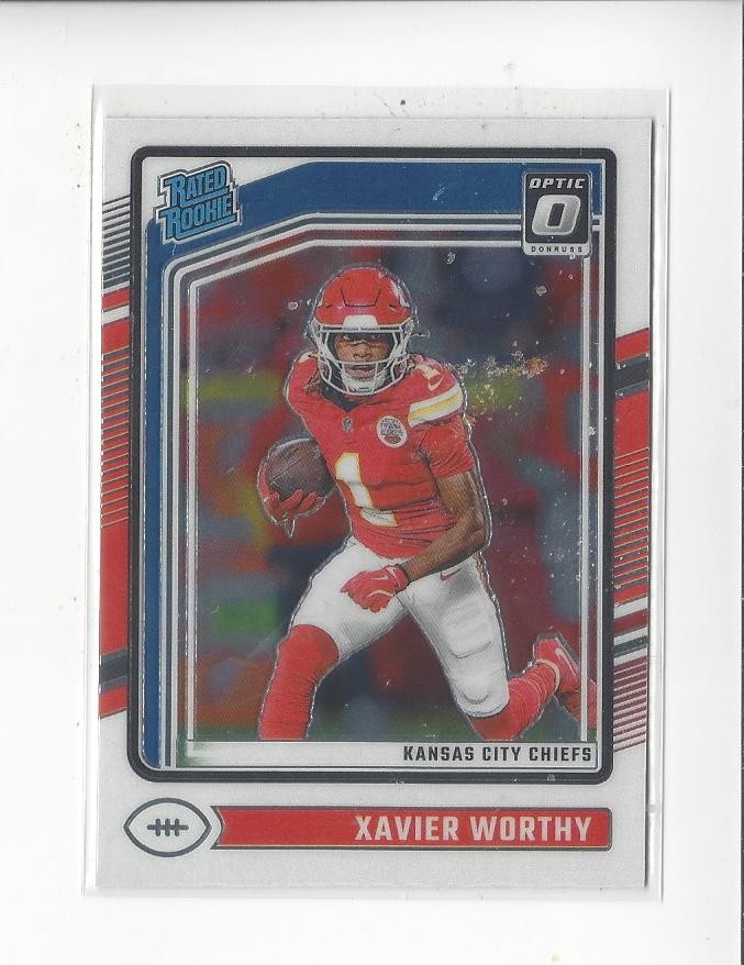 2024 Donruss Optic #300 Xavier Worthy RR RC Rookie Chiefs