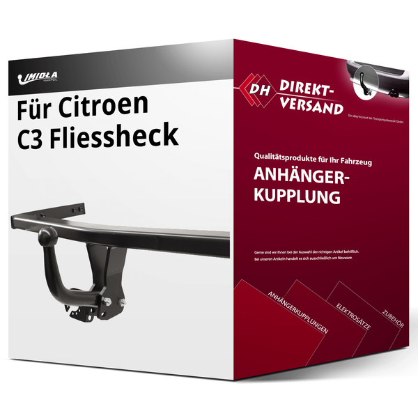 FüR Citroen C3 Fliessheck Iii Typ Sx (Imiola Hak-Pol) AnhäNgerkupplung Starr Neu-image