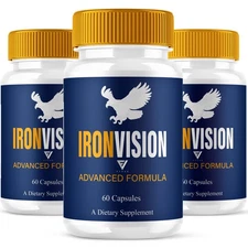 (3 Pack) Iron Vision Capsules, IronVision Advanced Vision Support (180 Capsules)