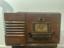 1938 Stewart Warner Model 91-62 Zephyr Tube Radio Magic Eye Magic Keyboard Works