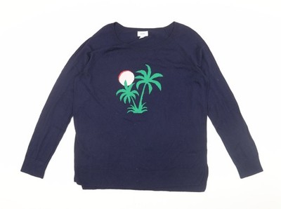 Old Navy Blue Pullover Pulli Damen UK Größe L