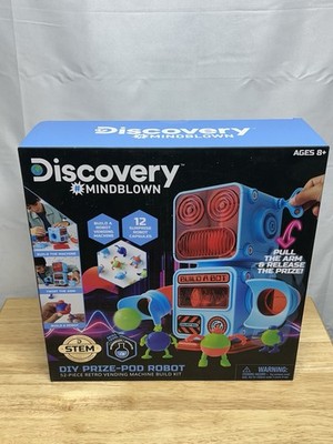 Discovery Mindblown DIY Prize-Pod Robot 52-Pc Retro Vending Machine Kit