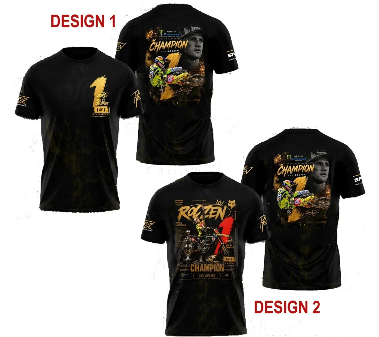 Ken Roczen 450SX 2026 Champion reprint T-Shirt, Motor Fan gift FAST SHIP