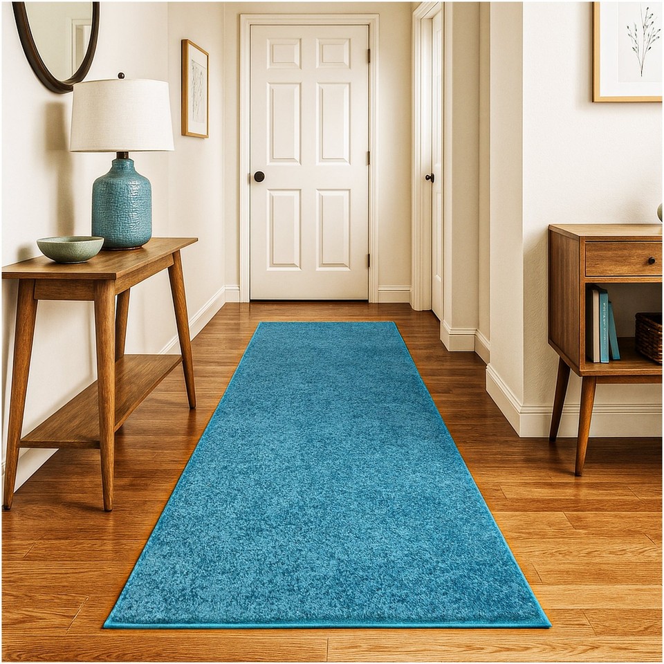 Koeckritz Modern Soft Ocean Blue Area Rug – Living Room, Bedroom ...