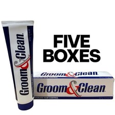 Groom and Clean Greaseless Hair Control Gel 4.5 oz each EXP 07/2028, 5-PACK