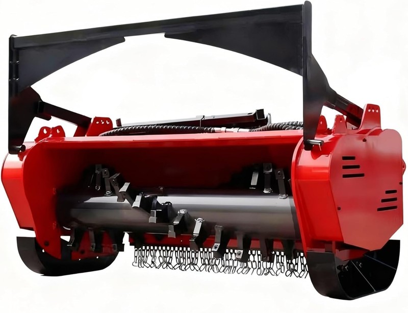 BID 46'' Skid Steer Forestry Mulcher Brush Cutter Attachment for Trail Clearing