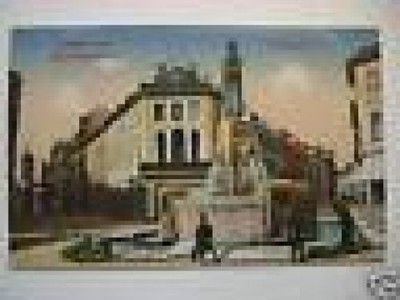 Postcard Darmstadt Bismarck monument Ludwigsplatz 1916 fountain