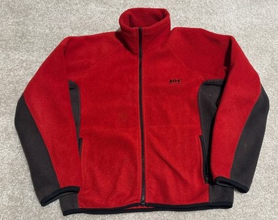 Women's Helly Hanse Red Fleece Jacket Outdoor Full Zip XS