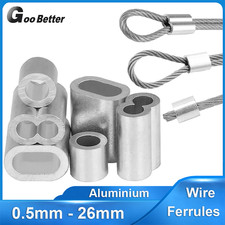 Aluminium Crimping Sleeve Steel Wire Cable Ferrules For Wire Rope 0.5mm-26mm